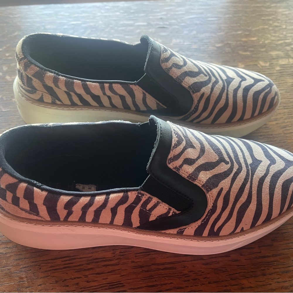 Cole Haan Zebra Print Slip-On Sneakers